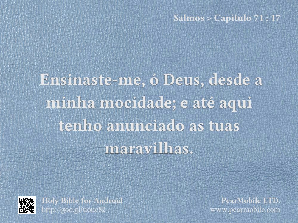Salmos, Capítulo 71:17